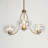 Mourine 3-Light Dimmable 31" Wide Chandelier with Rainbow Glass