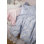 Taie décorative 2 pièces en mélange de lin chambray / rose / sauge