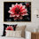 «Pink Dahlia Dazzling», reproduction d'art sur toile florale