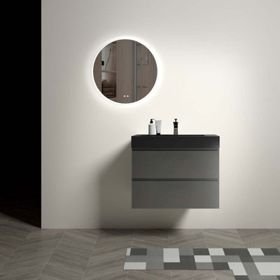 Ensemble de meuble-lavabo mural simple 30 po