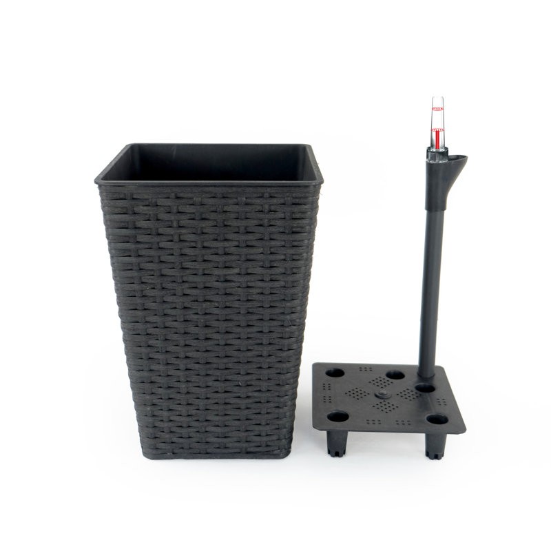 Self-Watering Square Planters - 2 Hand Woven , For Indoor And Outdoor Greenery In , Creating A Peaceful Environment Indoors Outdoors