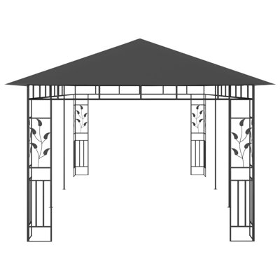 Mrsinlik 118" x 236" Steel Patio Gazebo