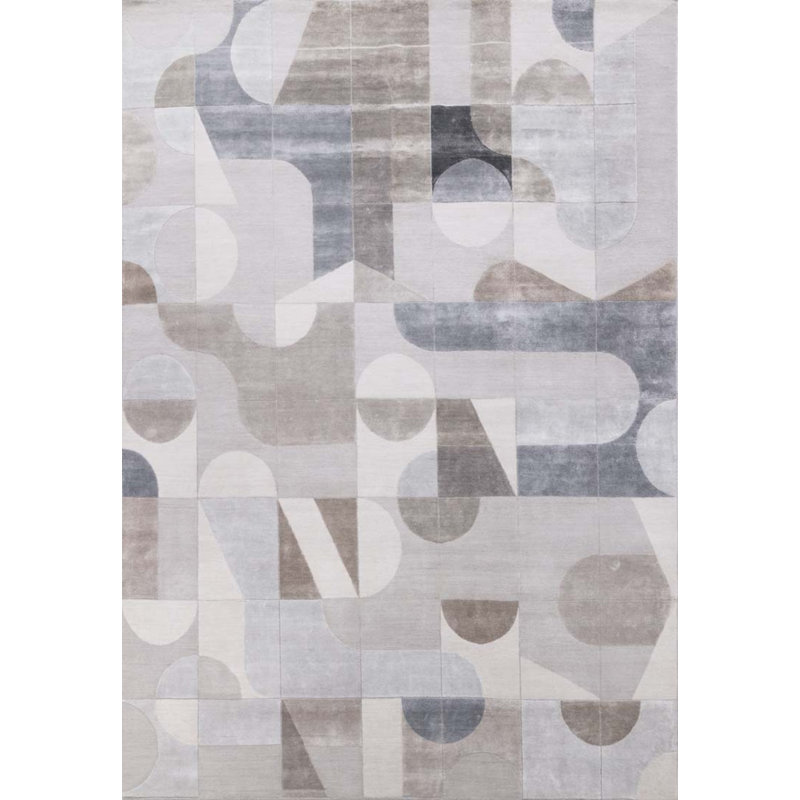 Contemporary One-of-a-Kind Rectangle 9'2" X 12' Wool Area Rug
