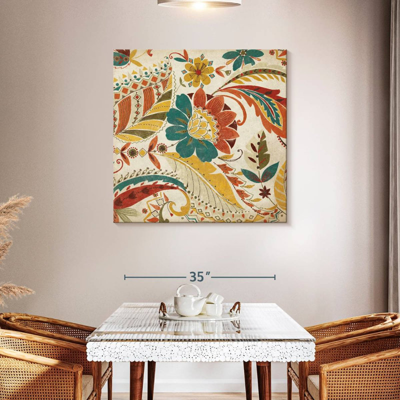 Crotty Boho Paisley Spice I, 39" H x 39" W