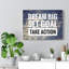 Dream Big Set Goal - Wrapped Canvas Print