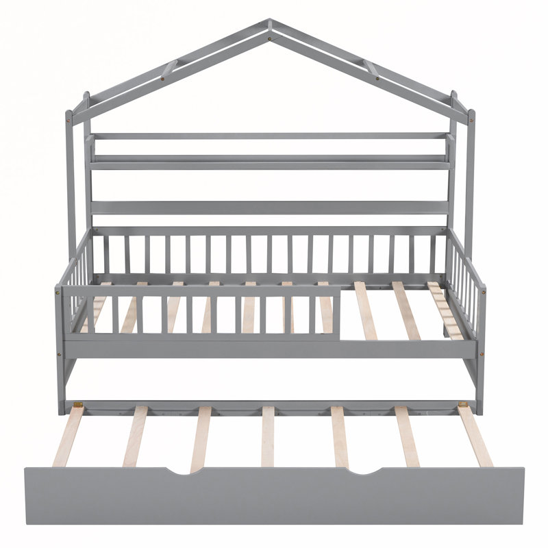 Syosset Kids Twin with Trundle, Gray