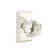 Passage Diamond Crystal Knob with Rectangular Rose