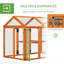 Versatile Wooden Chicken Coop with Spacious Run, Easy Access, and Modular Design for Outdoor Use