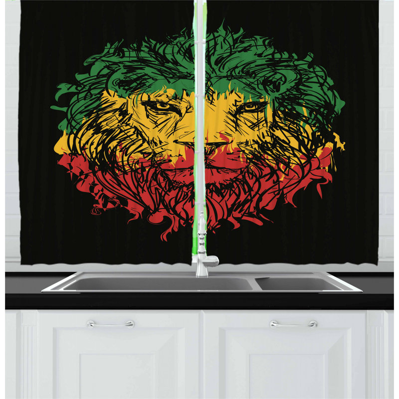 Pointed Kitchen Curtain
