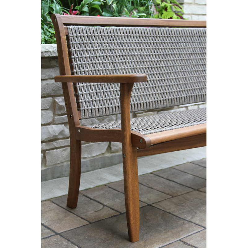 Banc de jardin en bois mortrick, Gris