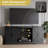 Rustic TV Stand With Barn Door-1391107533