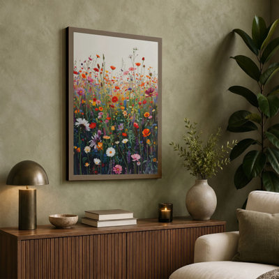 Wildflower Meadow Botanical - Wrapped Canvas