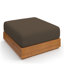 Repose-pieds de patio en bois d'acacia Tahoe