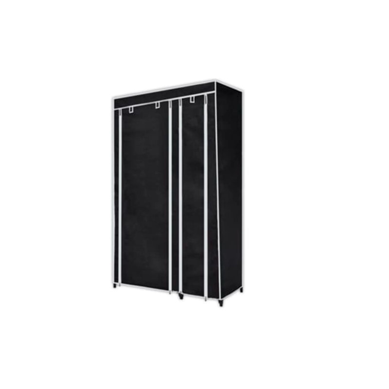 Cargan 110cm Portable Wardrobe, Black