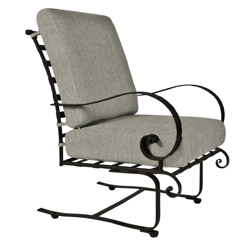 Classico Outdoor Lounge Chair, Carbon Black, Cast Lagoon