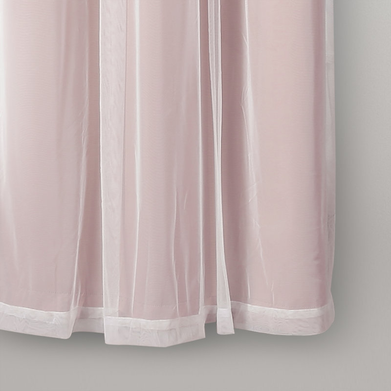 Blackout Curtain Pair, 38"W x 84"L, Pink
