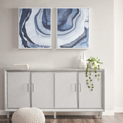 Ensemble de 2 toiles encadrées Diptych