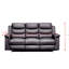 Causeuse inclinable avec housse de console centrale, housses de canapé inclinables extensibles pour canapé (2 + 3 sièges inclinables avec console)