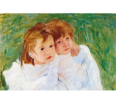 "Deux soeurs" par Mary Cassatt, reproduction d'art