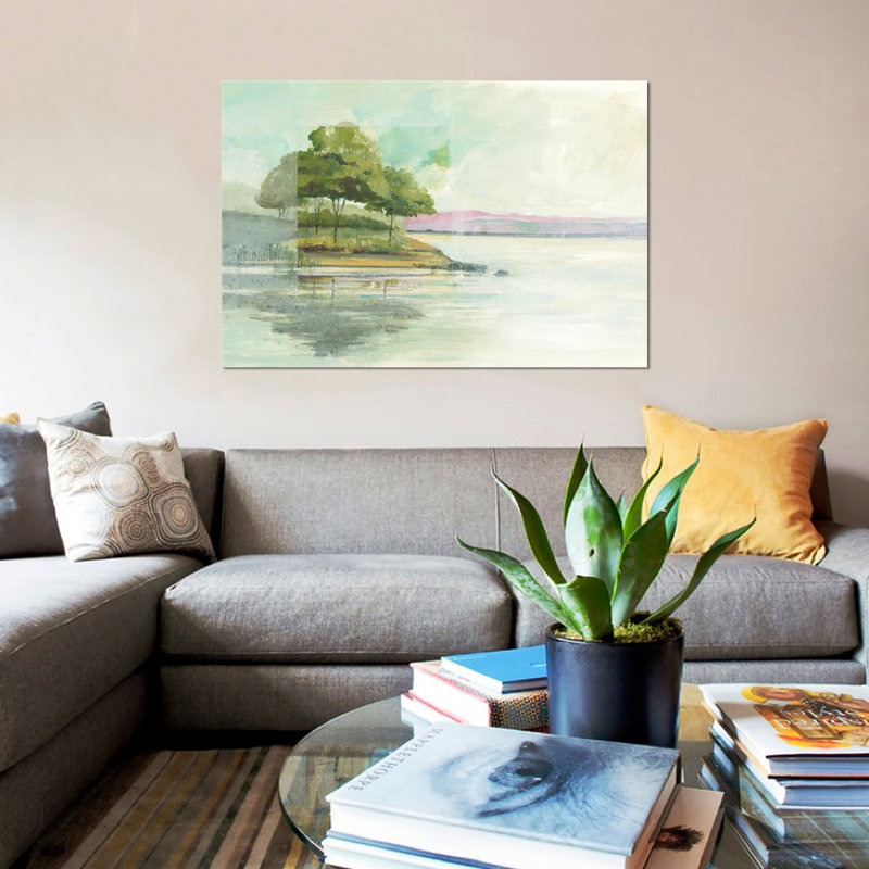 « lake front i », reproduction d’art sur toile, H 40 po x l 60 po x P 1,5 po