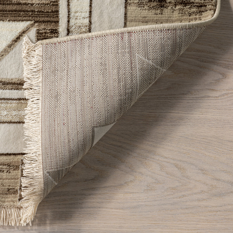 Agave Geometric Fringed Area Rug, Rectangle 5' x 7'10"