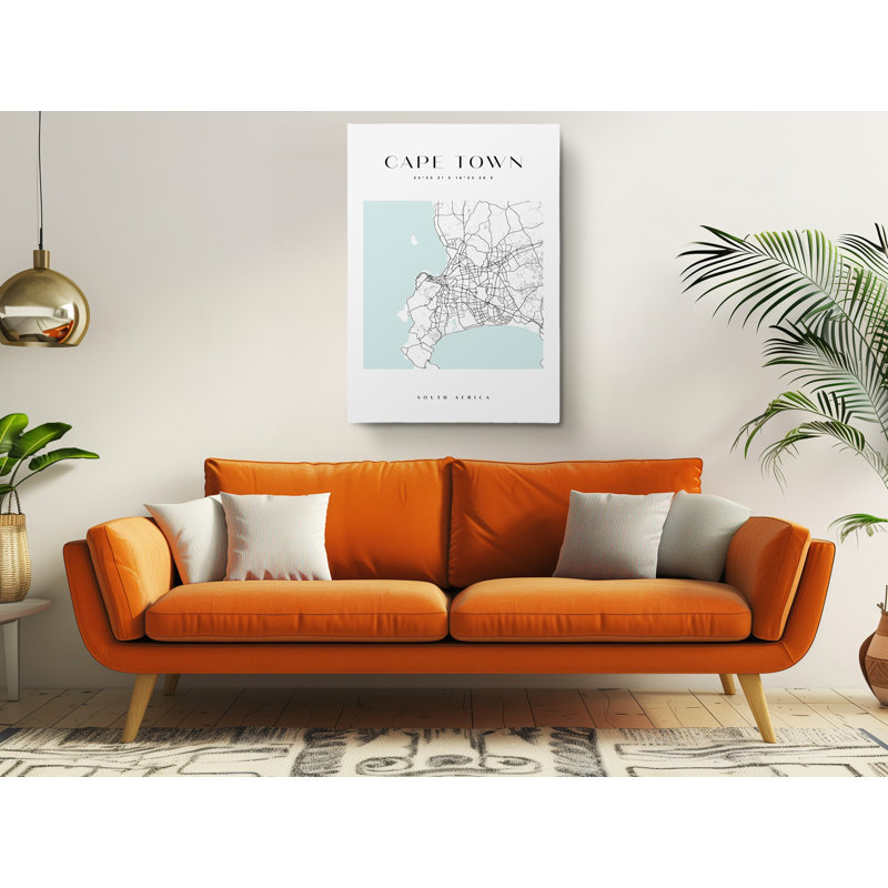 Cape Town, Afrique du Sud, impression sur toile, H 24 po x l 16 po