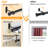 Aresha 1" Dia. Curtain Rods Adjustable Length Single Curtain Rod Black for Ceiling/Wall Mounting-848025303