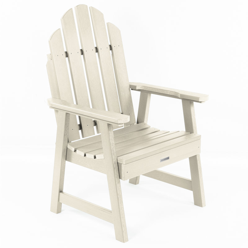 Chaise Adirondack en plastique / résine Rialto, Blanc délavé
