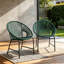 Ensemble de chaises de patio en osier-129028108