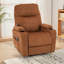 Fauteuil inclinable oscillant pivotant l 32,6 po avec massage chauffant, grande chaise, positions illimitées