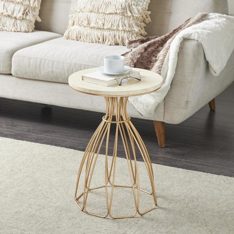 Table d'appoint Cole and Grey, 21.5" H x 15.75" W x 15.75" D