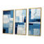 Nautique, formes géométriques blanches et bleues II - art mural géométrique-521191233-521191239