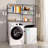 Over The Washer and Dryer Storage Shelf, 6 Tier Laundry Room Drying Rack with Hanger Rod and Hooks, Adjustable Over Washer and Dryer Shelves, Laundry Room Shelf Storage Space Saver,-112577249