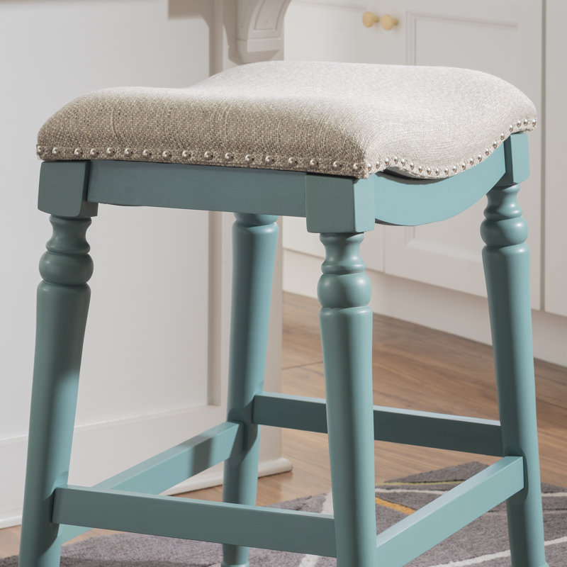 Kathryn 27" Big And Tall Stool, Blue