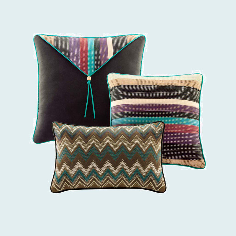 Reversible Quilt Set With Throw Pillows Multi, Twin/Twin XL Quilt + 2 Standard Pillow Shams