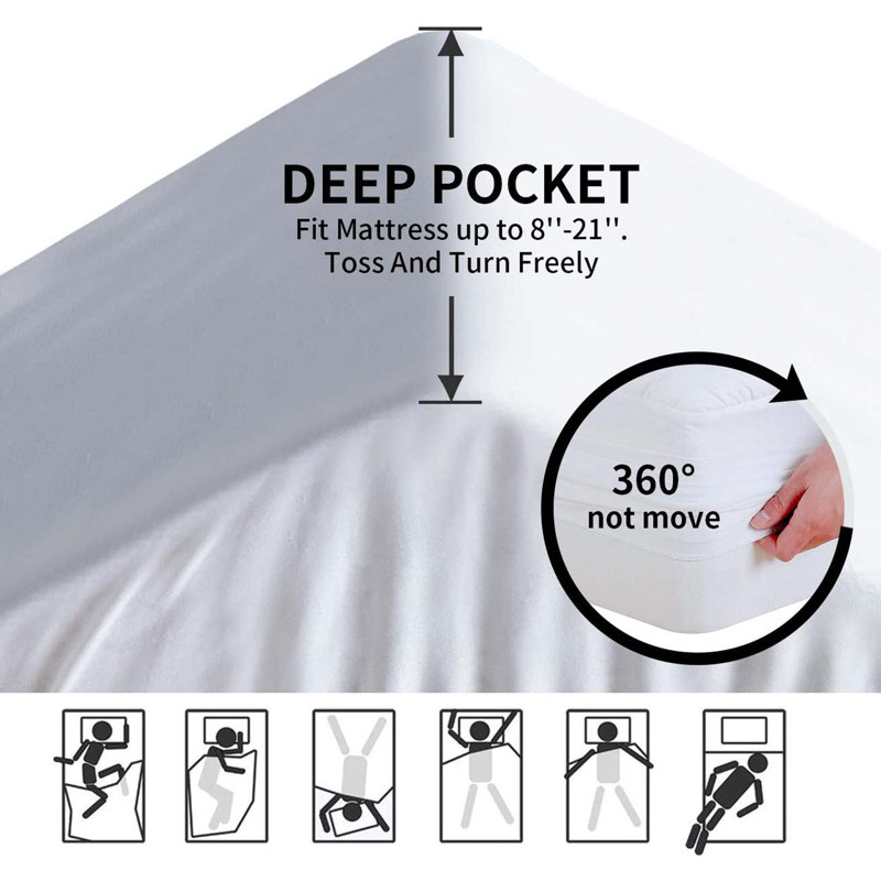Surmatelas en duvet synthétique 2 po Sharen, Grand