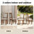 Caie Dining Chair with Solid Wood Frame
