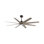 Ariella - Eight Blade Ceiling Fan - Integrated LED - Matte Black Finish - Matte White Blades