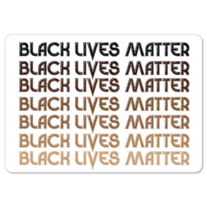 BLM Sign - Black Lives Matter/BLM6, 12" H x 18" W x 0.75" D