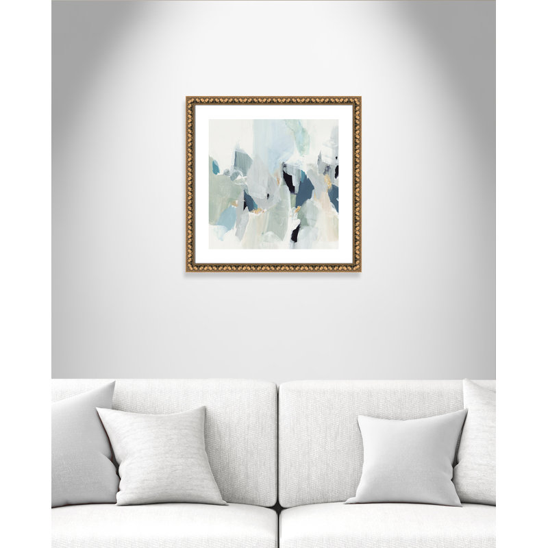 «Little Talks III» par Isabelle Z - reproduction d'art, H 24,75 po x l 24,75 po, Papier dans un cadre photo, Perlé dorée