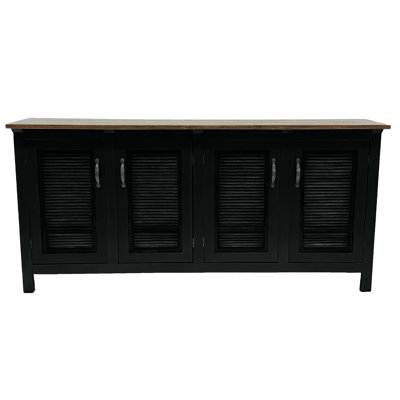 Buffet 70 "en bois massif 70" avec portes à volets