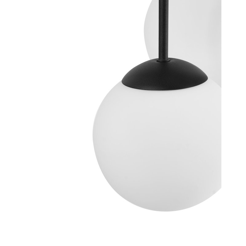 - Light Cluster Pendant, 61cm H x 42cm W x 42cm D, 5, Satin Black