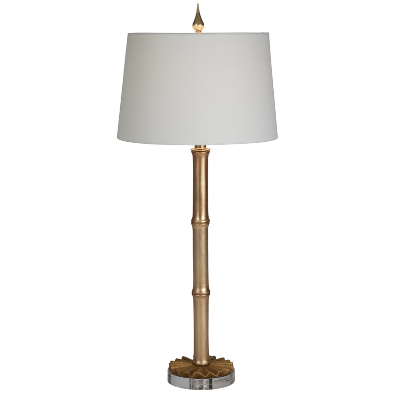 Pavillon, Feuille d’or, 33" H x 14" W x 14" D, Tissu de voile Blanc