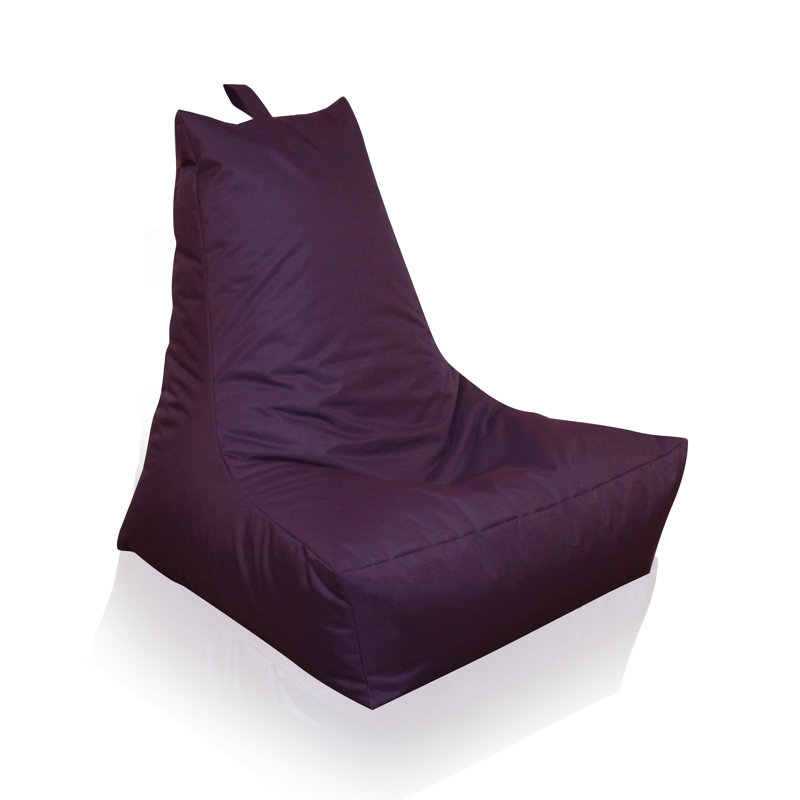 Polyester Outdoor Friendly Bean Bag Chair, Blackberry