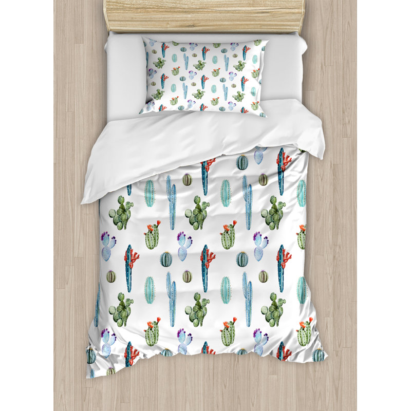 Coastal Polyester Duvet Cover, Twin Duvet Cover + 1 Sham