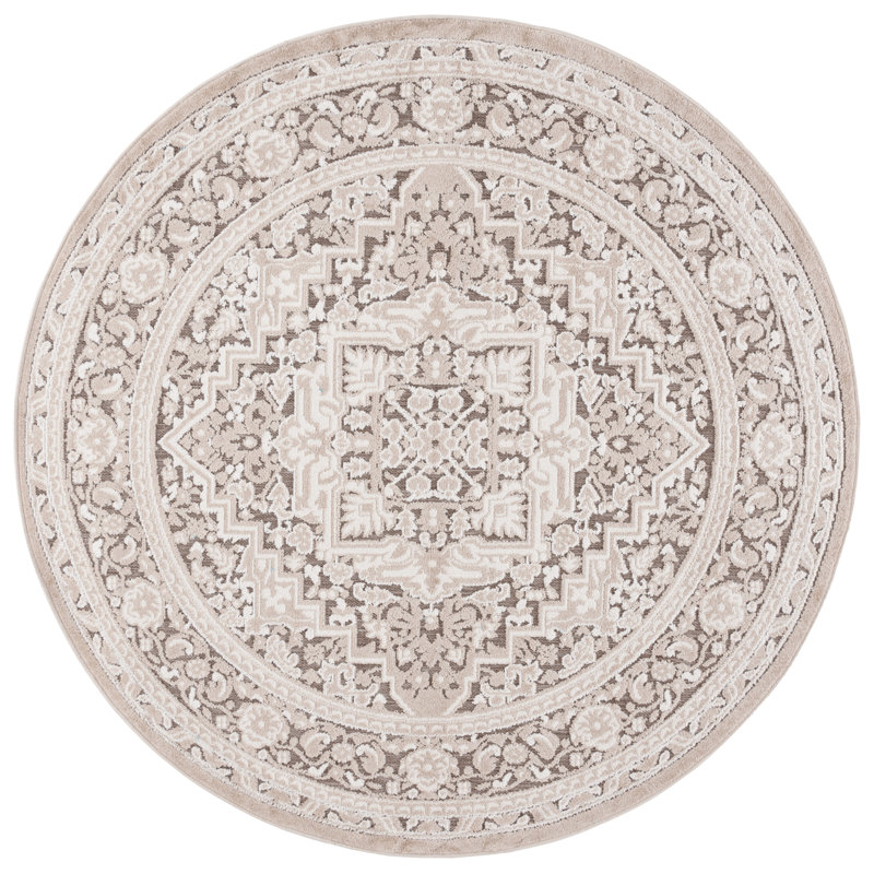 Brysin Area Rug, Round 6'7"