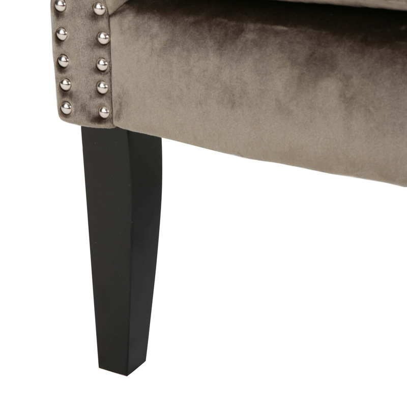 CHAISE DE CLUB MODERNE, Gris