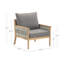 Chaise de patio en bois d'acacia avec corde décorative-297719018