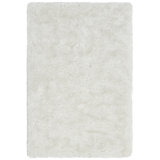 Chandra Rugs Giulia Collection Plush Modern Contemporary Hand-Woven Silver White Grey Shag Polyester Pile Material Handmade Area Rug