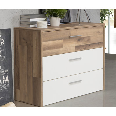 Leflore 99.8cm W 3 - Drawer Chest of Drawers